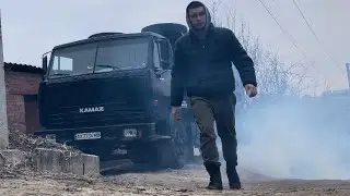 8 МАРТА.❌БЕЗДОРОЖЬЕ😰 РАБОТА НА САМОСВАЛЕ КАМАЗ 55111