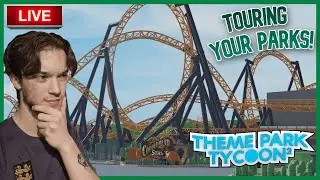 🔴LIVE Touring Your Theme Parks in Theme Park Tycoon 2! | Livestream #68🔴