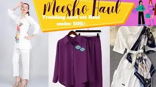Cord set Form Meesho | Co-ord set under 500 | Meesho Haul | Co-ord set Mini Haul |#coordset