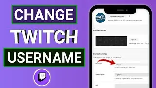 How to Change your Twitch Username on Phone!