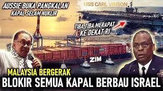 MALAYSIA BERGERAK BLOKIR SEMUA KAPAL ISRAEL, TIBA² KAPAL INDUK NUKLIR AS MERAPAT KE SINGAPURA