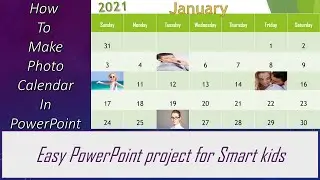 How to make photo calendar in PowerPoint having b'day and anniversary highlighted