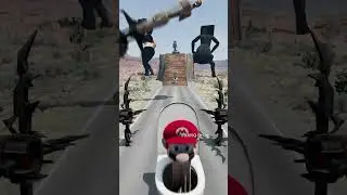 Skibidi Toilets & Speakermans Saw Tentacles Trap Hill Crush – BeamNG.drive