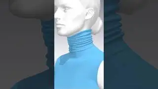 how to ‘perfect turtleneck wrinkles’ 🦕🌀 #clo3d #marvelousdesigner #digitalfashion #howto