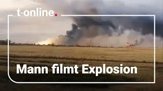 Wolgograd, Russland: Militärflugplatz in Brand – Aufnahmen zeigen Explosion
