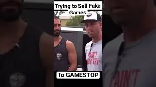 trying to sell obviously fake games to gamestop #SHORTS