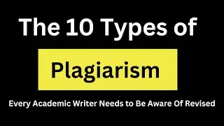 10 Types of Plagiarism | what is plagiarism | effects of plagiarism | Tips to aviod plagiarism