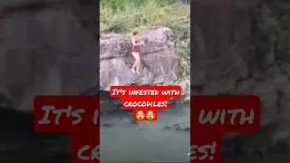 EPIC!!!!🤯🔥||Falling into Crocodile infested waters.