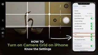 How to Turn on Camera Grid on iPhone | Know the Settings | Bisakhadatta Tutorial