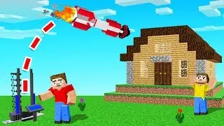 We BUILT a MISSILE LAUNCHER In Minecraft (ICBM Mod)