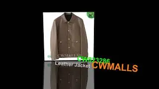 CWMALLS Custom Button-up Lambskin Leather Jacket CW823286