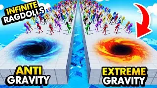 EXTREME GRAVITY vs ANTI GRAVITY With INFINITE RAGDOLLS (Fun With Ragdolls: The Game Funny Gameplay)