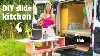 DIY SLIDE OUT KITCHEN - The Ultimate Camper Van Kitchen