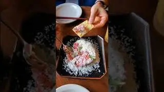 Fusion cuisine/ Italian-Japanese/ Carne cruda,Tajarin pasta,Mezzi rigatoni,Sablefish, Yaki Onigiri👍
