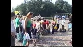Убытие Антона Савицкого в лагерь Юрьевки в 2000 году