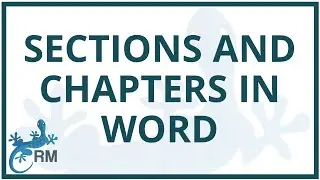 How to create sections in Word | Get each chapter to start on a new page