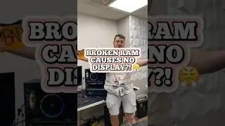 Broken ram causes no display?! 😤 