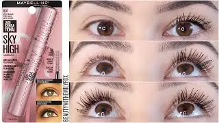 Maybelline Lash Sensational Sky High Mascara || Review & 12h Wear Test