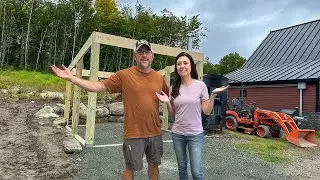 HERE We Go! Building a Post & Beam FireWood Shed