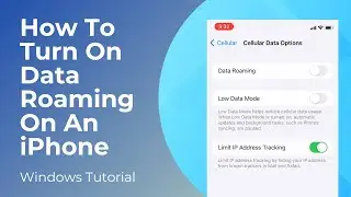 How To Turn On Data Roaming On An iPhone