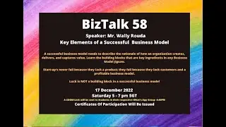 BizTalk Topic 58: Key Elements of a Successful Business Model