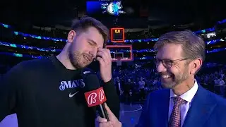 Luka Doncic after he realised he swore on live TV 
