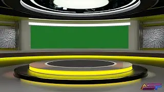 HD Green Screen Virtual Studio Yellow Free To Use