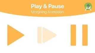 Play and Pause Morphing Animation | Android Studio