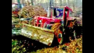 Traktor u sumi , probijanje puta ,  Schluter 170ks hp Perac doo