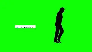 Silhouette Man Dancing Green Screen | Everything Green Screen