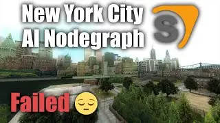 Creating AI Nodegraph for New York City Map - Failed! 😔 | Garry's Mod Speed Build | Chill Music