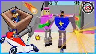 Chase Challenge the prison escape of the robot policewoman - Hard mode 汪汪隊立大功阿奇越獄女警機器人-困難模式