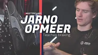 Mercedes-AMG PETRONAS Esports Team driver Jarno Opmeer teaches braking with Heusinkveld pedals
