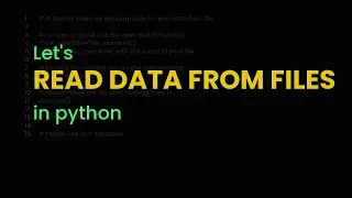 Read data from file in python