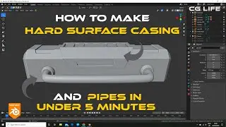 Hard surface casing and pipes in under 5 minutes | Blender Tutorial