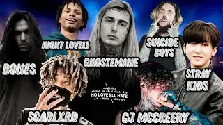 Реакция на Stray Kids , Ghostemane , Bones , Scarlxrd , Night Lovell , Suicideboys и другие