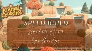 Animal Crossing New Horizons - Autumn Landbridge/ Sunken Area // Speed Build