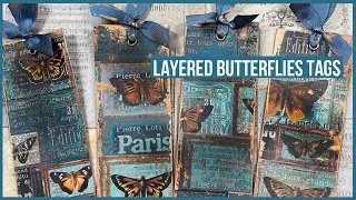 🦋Mass making layered butterflies tags masterboard 