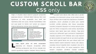 Create Custom Scroll Bar Using CSS only | Customize Scrollbar