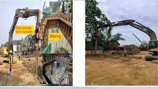 H Beam Drive for Shoring by Vibratory Pile Driver (Vibro Hammer)
