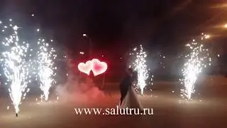 Салют на свадьбу – свадьба Димы и Юли (Самарская область).