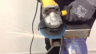 Шлифовка сварочного шва на алюминии, нержавейки диском Norton Rapid Blend  - Vortex 125*22,23