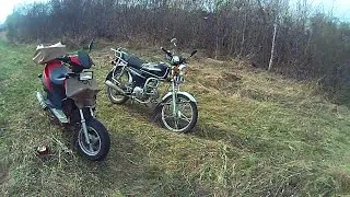 Мои ПУТЕШЕСТВИЯ на МОПЕДЕ по лесам. Водопад на реке Тобол и Широнинская мельница.