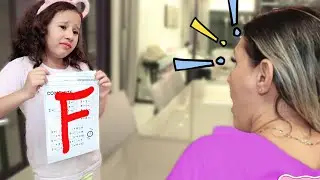 VALENTINA APRENDE QUE É IMPORTANTE ESTUDAR NA ESCOLA