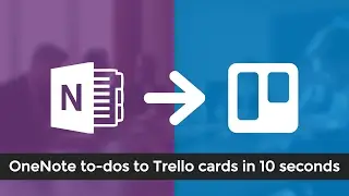OneNote to Trello Integration - To-dos