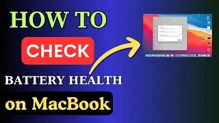 Check Battery Health of MacBook !