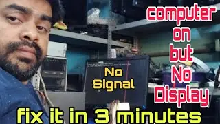 How to repair no display computer||No signal || Cpu turn on but No display|| Ram issue problem fix