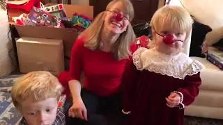Christmas 2017 - family sings Rudolph