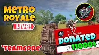 Metro Royale Live - @Mr. AV Gaming Donated Me 11000$ For Killing a hacker 🔥