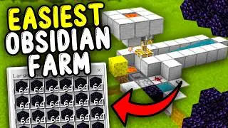 ULTIMATE OBSIDIAN FARM Minecraft Bedrock 1.21! (3000+/H)